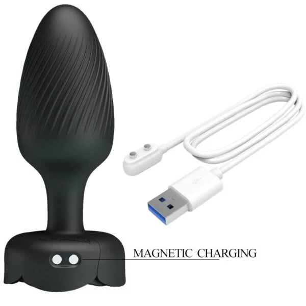 Pretty Love - Osborn Plug Anale con Luce LED Nero 9,8 cm 7