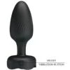 Pretty Love - Osborn Plug Anale con Luce LED Nero 9,8 cm 8