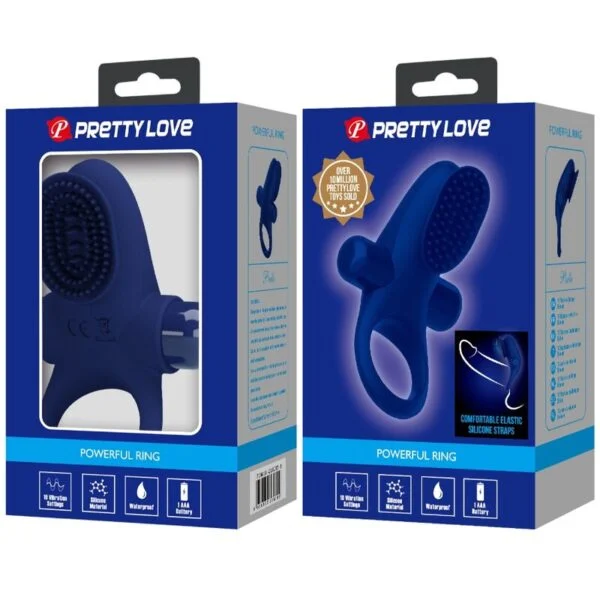 Pretty Love - Palle Anello con Vibrazione Blu 9