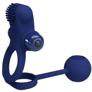 Pretty Love - Remington Doppio Anello Vibrante con Spina Blu Pretty Love - Remington Doppio Anello Vibrante con Spina Blu
