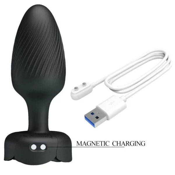 Pretty Love - Varian Plug Anale con Luce LED Nero 10,8 cm 7