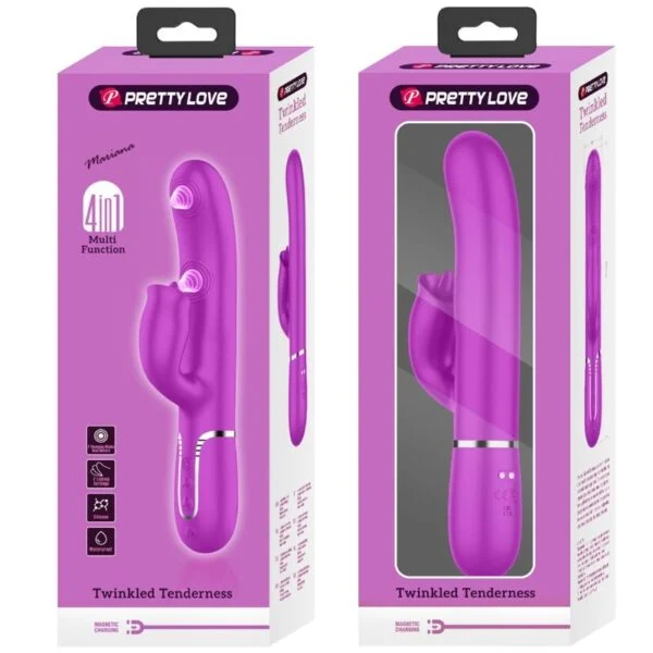 Pretty Love - Vibratore Coniglio con Licing Fucsia 4
