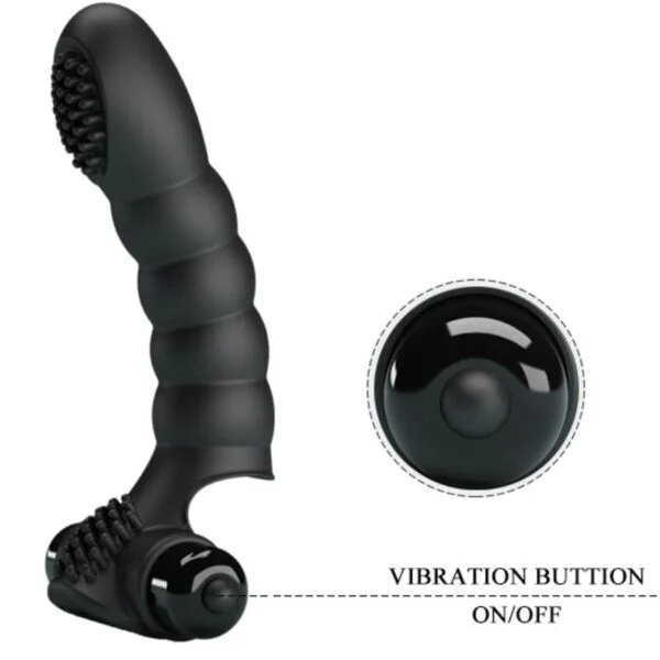 Pretty Love - Vibratore da Dita Alexander 10 Vibrazioni Nero 6