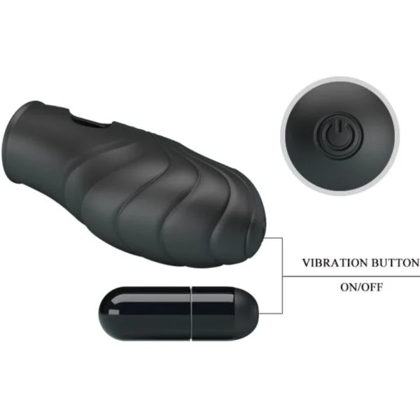 Pretty Love - Vibratore da Dita in Silicone Lich Nero 6