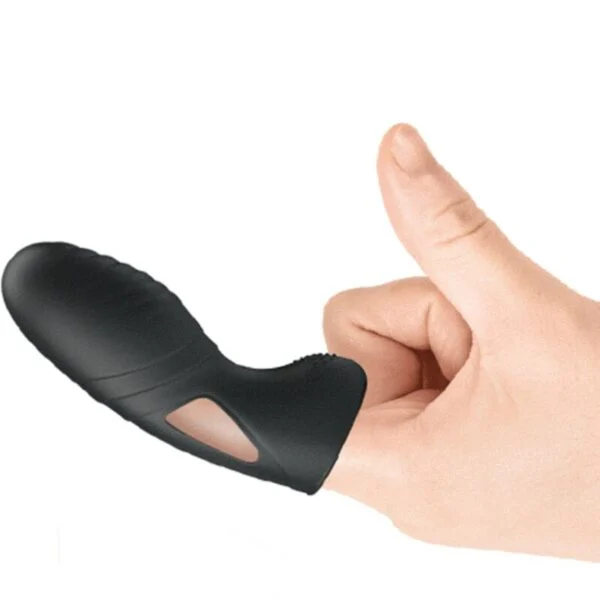 Pretty Love - Vibratore da Dito in Silicone Alan Nero 5