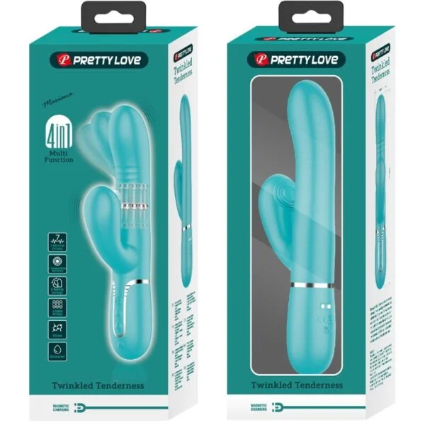Pretty Love - Vibratore Multifunzione G-Spot Verde Acqua 4 Pretty Love - Vibratore Multifunzione G-Spot Verde Acqua 4