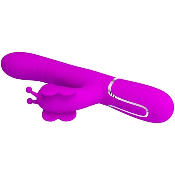 Pretty Love - Vibratore Multifunzione Rabbit 4 in 1 Farfalla Fucsia 6 Pretty Love - Vibratore Multifunzione Rabbit 4 in 1 Farfalla Fucsia 6