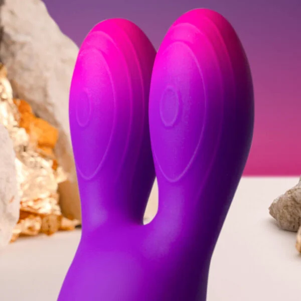 Rocks-Off - Vibratore Flessibile Glo-Girl Bunny Viola 3