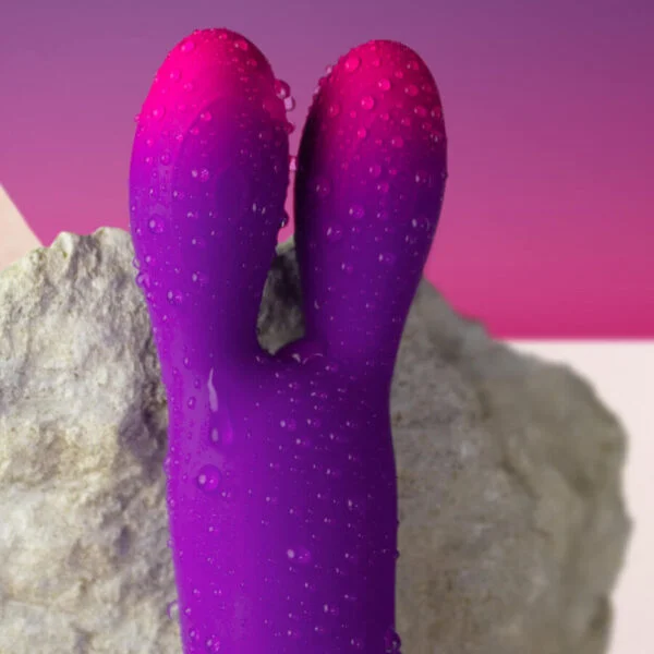 Rocks-Off - Vibratore Flessibile Glo-Girl Bunny Viola 4