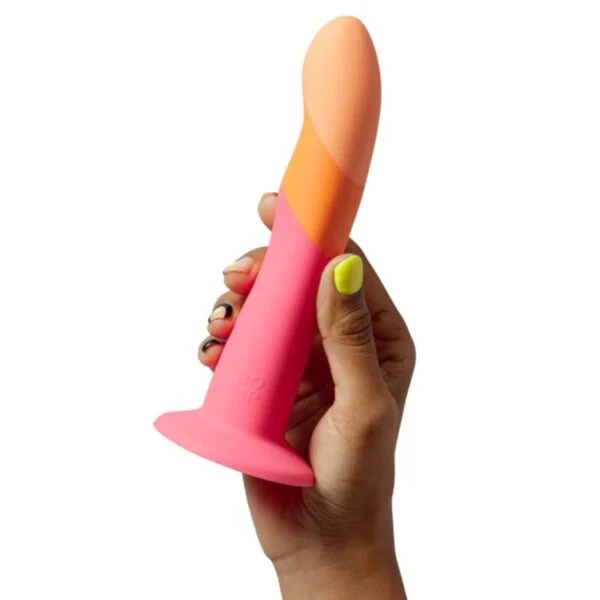 Romp - Dizi Dildo in Silicone con Ventosa Tricolore 18 cm 2