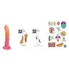 Romp - Dizi Dildo in Silicone con Ventosa Tricolore 18 cm 9