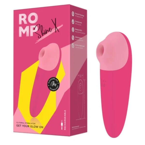 Romp - Shine X Aspirazione Clitoridea 10 Livelli Rosa 10 Romp - Shine X Aspirazione Clitoridea 10 Livelli Rosa 10