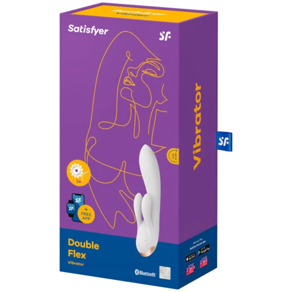 Satisfyer - App Vibratore Doppio Flex Bianco 4 Satisfyer - App Vibratore Doppio Flex Bianco 4