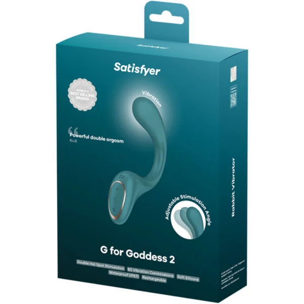 Satisfyer - G For Goddess 2 Vibratore Coniglio Verde Bottiglia 3