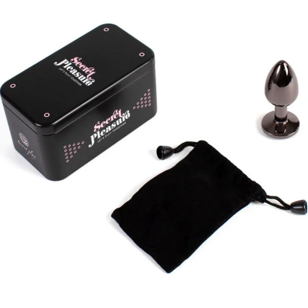 Secretplay - Butt Plug Gunmetal Taglia Piccola 7 cm 4