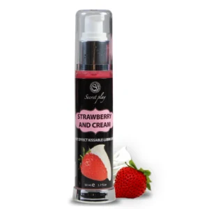 Secretplay - Lubrificante 2-1 Effetto Calore Fragola e Crema 50 ml Secretplay - Lubrificante 2-1 Effetto Calore Fragola e Crema 50 ml