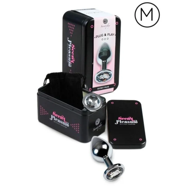 Secretplay - Plug Anale Trasparente Alluminio 7Cm 2 Secretplay - Plug Anale Trasparente Alluminio 7Cm 2