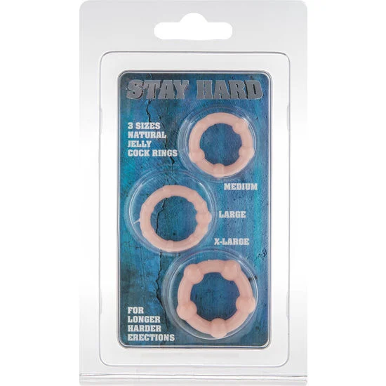 Seven Creations - Set di Tre Anelli per Pene in Pelle 2