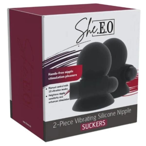 She.e.o - Gel Vibrante Ricaricabile per L'aspirazione Dei Capezzoli 8 She.e.o - Gel Vibrante Ricaricabile per L'aspirazione Dei Capezzoli 8
