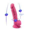 Silexd - Modello 1 Pene Realistico Silicone Premium Silexpan Rosa Fluorescente 17,5 cm 5