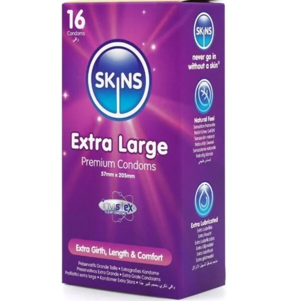 Skins - Preservativi Extra Large Premium Confezione da 16 2 Skins - Preservativi Extra Large Premium Confezione da 16 2