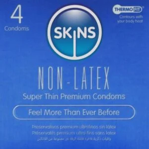 Skins - Preservativi senza Lattice, Confezione da 4