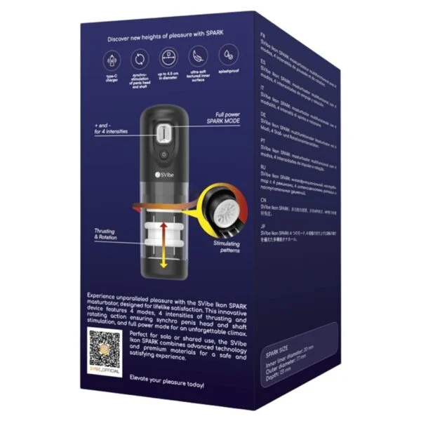 Snail Vibe - Masturbatore Ikon Spark a Spinta e Rotazione 6 Snail Vibe - Masturbatore Ikon Spark a Spinta e Rotazione 6