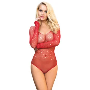 Subblime - 952303 Body Lucido con Spalle Scoperte Manica Lunga Rosso Taglia Unica Subblime - 952303 Body Lucido con Spalle Scoperte Manica Lunga Rosso Taglia Unica