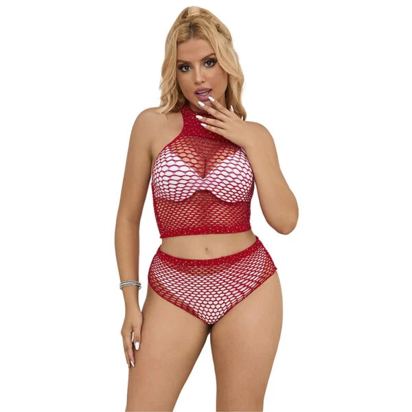 Subblime - 952402 Set Rete con Diamanti Rosa Taglia Unica Subblime - 952402 Set Rete con Diamanti Rosa Taglia Unica