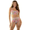 Subblime - 954116 Reggiseno + Slip con Cintura Reggiseno Floreale Blu L/XL Subblime - 954116 Reggiseno + Slip con Cintura Reggiseno Floreale Blu L/XL