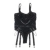 Subblime - 9542277 Body con Catene + Cintura Reggicalze Nero L/XL 5 Subblime - 9542277 Body con Catene + Cintura Reggicalze Nero L/XL 5