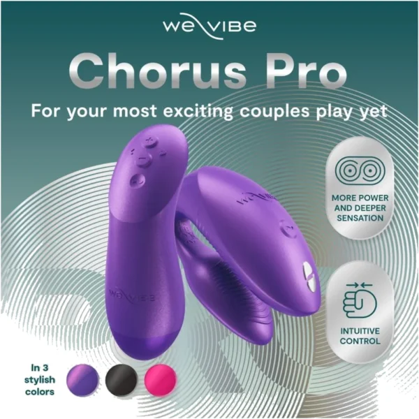 We-Vibe - Vibratore per Coppie Chorus Pro Premium Viola Cosmico 9 We-Vibe - Vibratore per Coppie Chorus Pro Premium Viola Cosmico 9