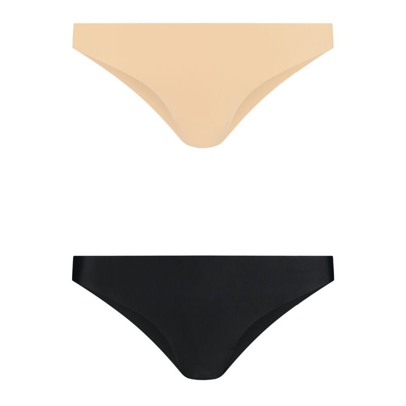 BYE BRA PACK 2 BRASILEÑAS NEGRAS Y BEIGE