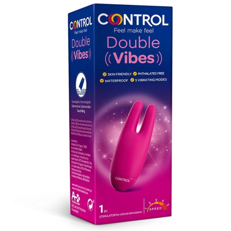 STIMOLATORE CLITORIDEO DOPPIE VIBRAZIONI - CONTROL