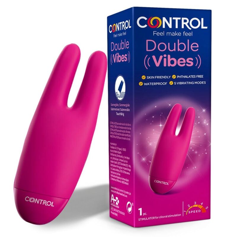 STIMOLATORE CLITORIDEO DOPPIE VIBRAZIONI - CONTROL