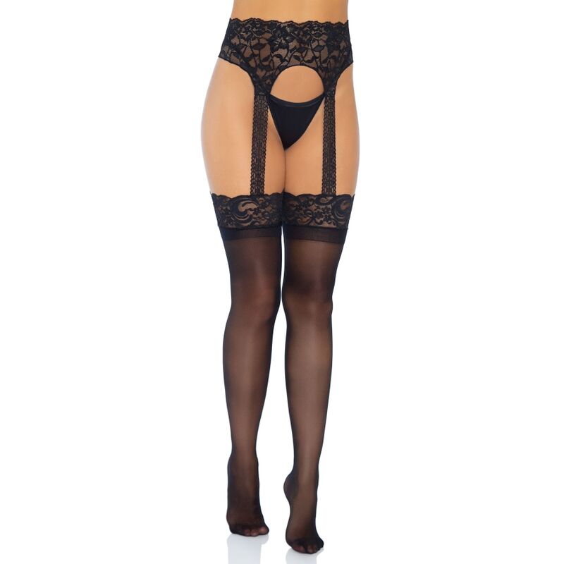 LEG AVENUE MEDIAS CON LIGUERO OPACAS TAGLIA UNICA