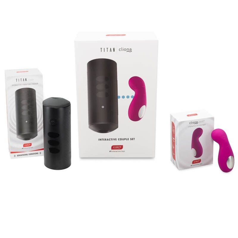 SET VIBRATORI PER COPPIA KIIROO TITAN E CLIONA - LILLA
