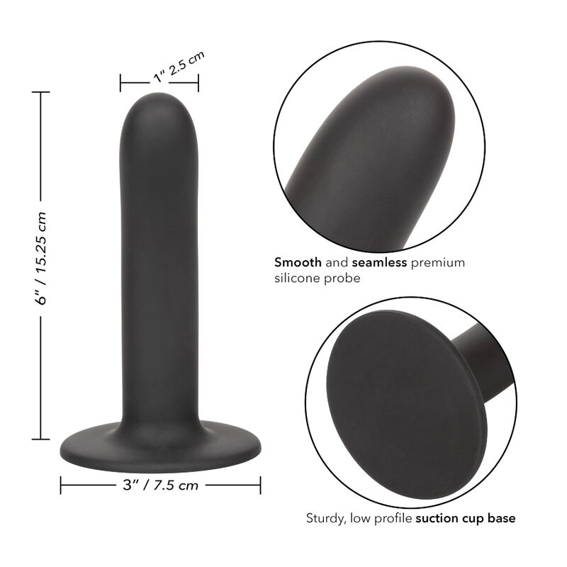 DILDO 15,25 CM COMPATIBILE CON IMBRACATURA - CALEX BOUNDLESS - LISCIO