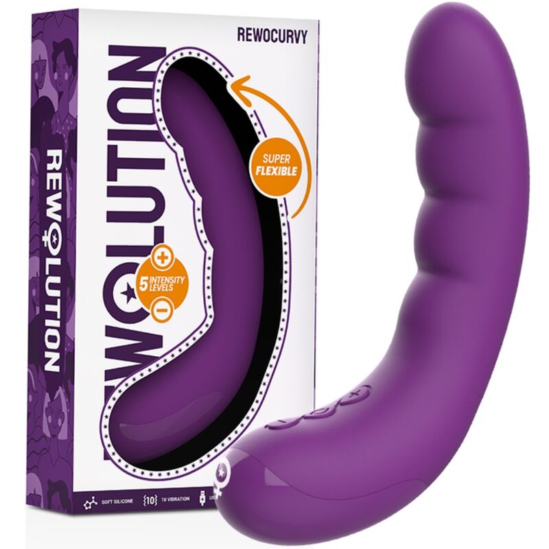 VIBRATORE FLESSIBILE RICARICABILE REWOLUTION REWOCURVY