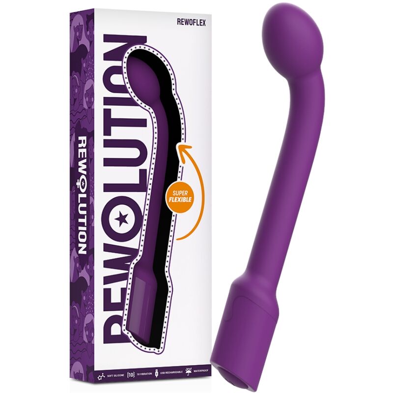 VIBRATORE STIMOLATORE PUNTO G FLESSIBILE REWOLUTION REWOFLEX