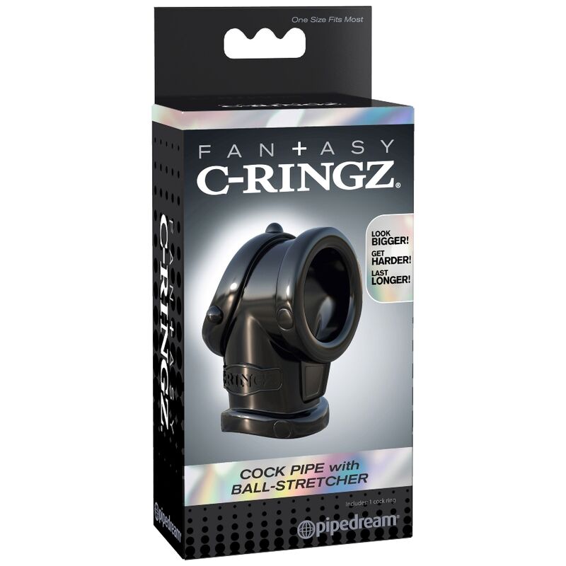 MANICOTTO PER PENE E TESTICOLI FANTASY C-RINGZ COCK PIPE