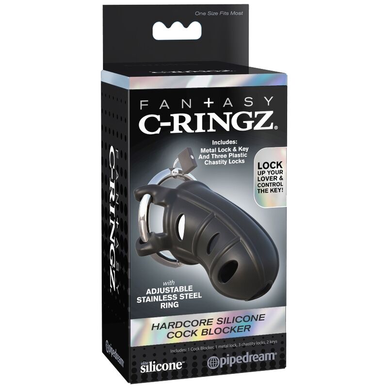 FANTASIA C-RINGZ EXTREME SILICONE COCK BLOCKER