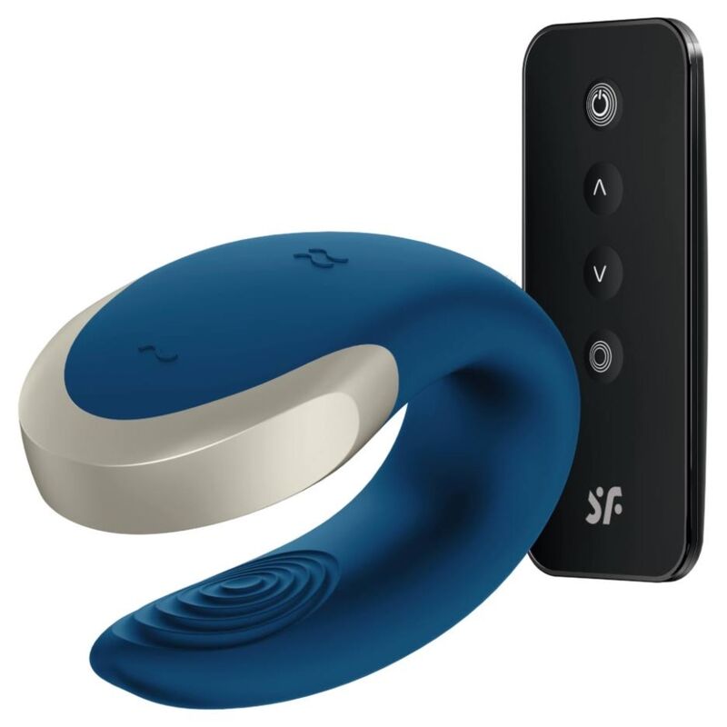 VIBRATORE PER COPPIE SATISFYER DOUBLE LOVE LUXURY PARTNER - BLU