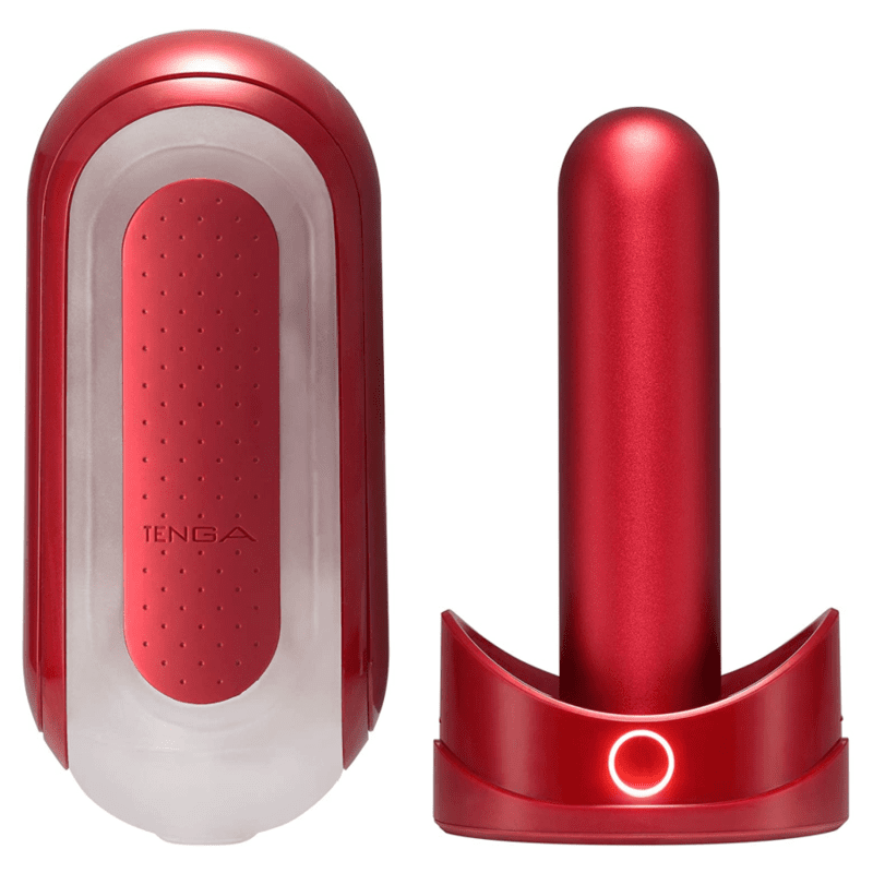 TENGA FLIP 0 (ZERO) ROSSO E FLIP WARMET SET