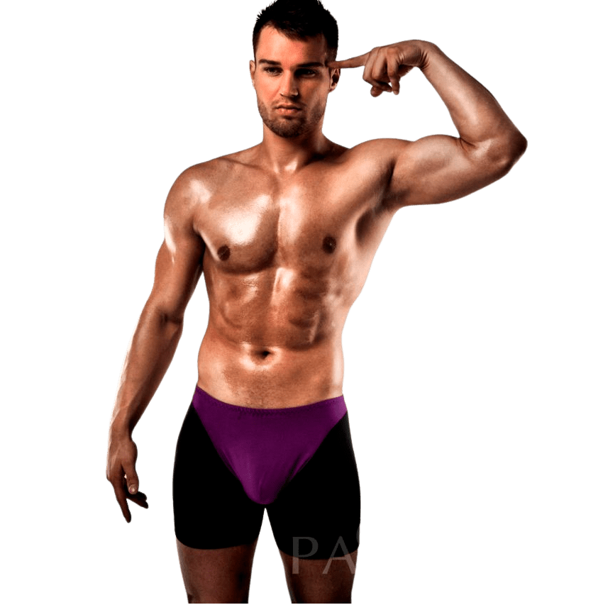 BOXER UOMO PASSION LINGER VIOLA / NERO S / M
