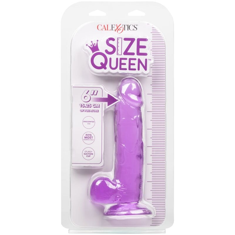 DILDO REGINA DIMENSIONI CALEX - VIOLA 15,3 CM