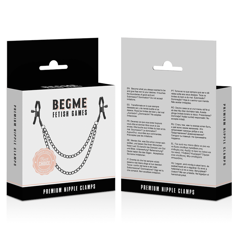 CLIP PER CAPEZZOLI BEGME RED EDITION CON CATENA
