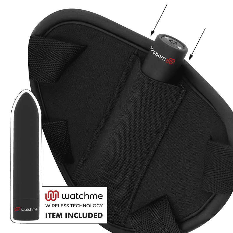 CYBER STRAP CONTROLLO REMOTO HARNESS AND VIBRANTE BULLET WATCME TECHNOLOGY M