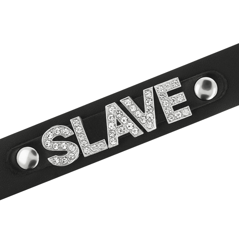 COQUETTE CHIC DESIRE CHOKER IN PELLE VEGAN - SLAVE