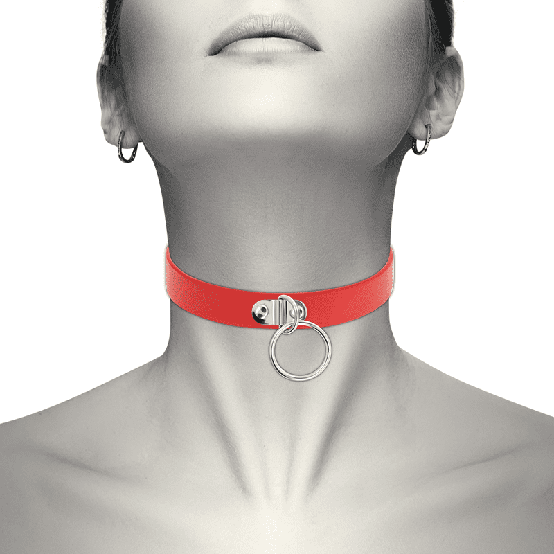 COQUETTE CHIC DESIRE FETISH DEL CHOKER ARTIGIANATO A MANO - ROSSO
